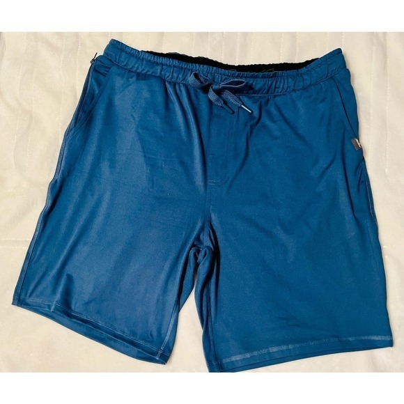 Eddie Bauer Lounge Men’s Blue Thermal Drawstring Shorts in size Large - Picture 1 of 7